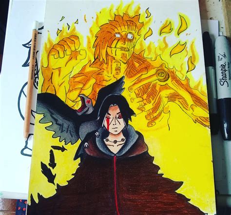 Que Les Parece Este Dibujo De Itachi Y El Susano DibujArte Amino