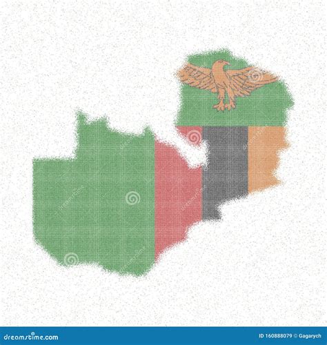 Mappa Dello Zambia Illustrazione Vettoriale Illustrazione Di Limite