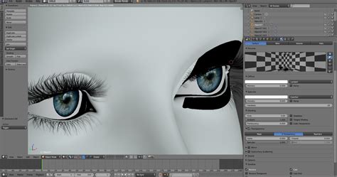 Texturing Is It Possible To Setup Eyelashes With Uv Texture Without