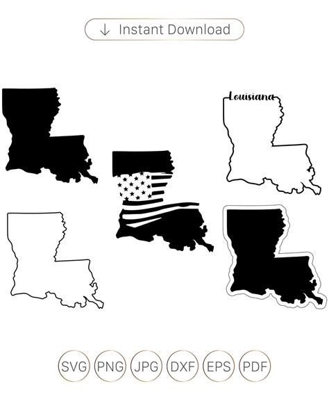 Louisiana Svg Louisiana State Svg Louisiana Silhouette Louisiana