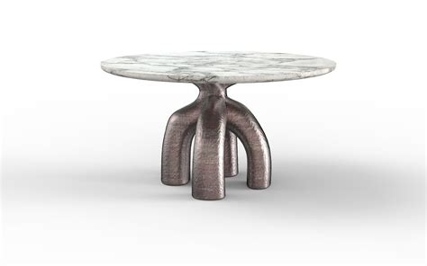 MARNIE METALLIC DINING TABLE Zipperer Studio