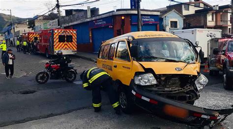 Menores Afectados En Siniestro De Transporte Escolar En Quito El