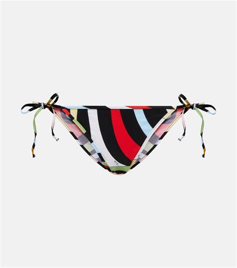 Pucci Printed Bikini Bottoms Emilio Pucci