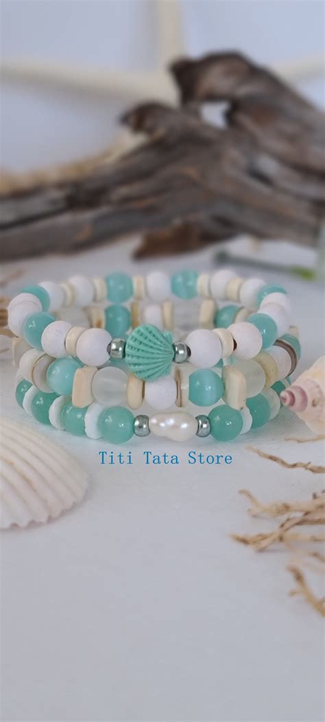 Beach Bracelets Coastal Bracelets Women Bracelets Boho Beachy Bracelets Beach Wedding Ts