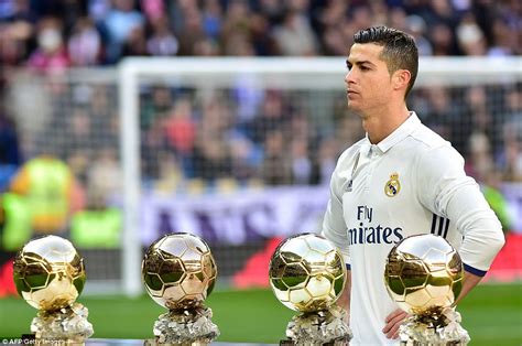 Cristiano Ronaldo Wins The Ballon D Or Daily Mail Online