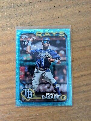 2024 Topps Series 2 Osleivis Basabe AQUA Foil RC 399 440 Tampa Bay