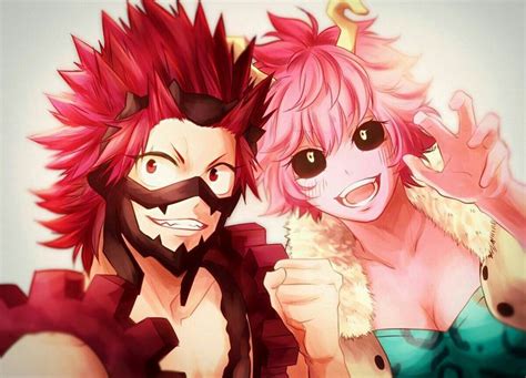 Mina Ashido X Kirishima Eijiro Boku No Hero Academia Kirishima Eijirou Hero