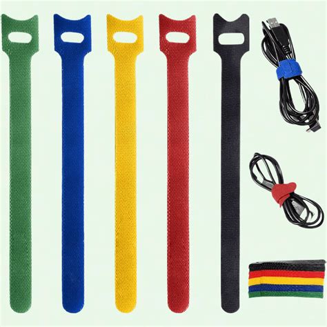 Pcs Mm Multicolor Reusable Cable Ties Soft And Tensile Easy