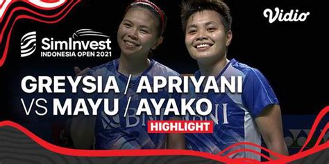 Video Greysia Polii Apriyani Rahayu Melangkah Ke Semifinal Indonesia