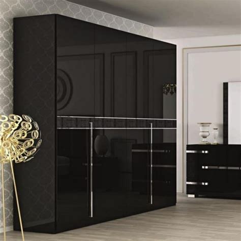 Top 15 Of Black High Gloss Wardrobes