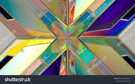 3d Render Abstract Background Crystal Glass Stock Illustration ... 