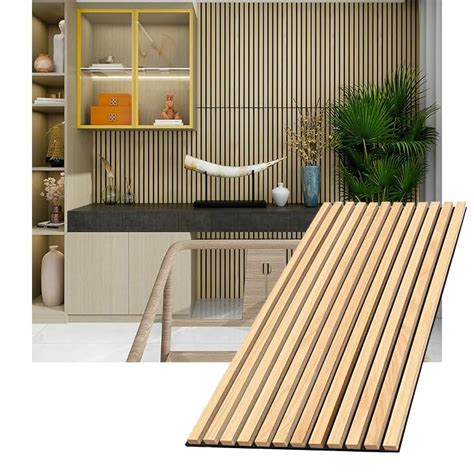 Acoustic Wood Slat Wall Panels for Interior Wall Decor | Soundproof Wall Panels | 3D Slat Wood ...