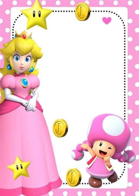 Pin By Christina Pacheco On Tarjetas Princess Peach Party Super