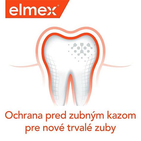 elmex Junior zubná pasta pre deti vo veku 6 12 rokov 75 ml Zubné