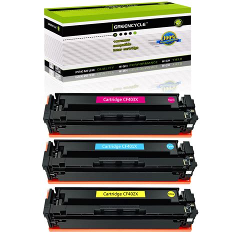 Used 3PK CF400X CYM Toner Set Fits For HP 201X Color Laserjet Pro MFP