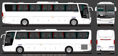 Busologia em Desenhos Busscar Nielson Rodoviários