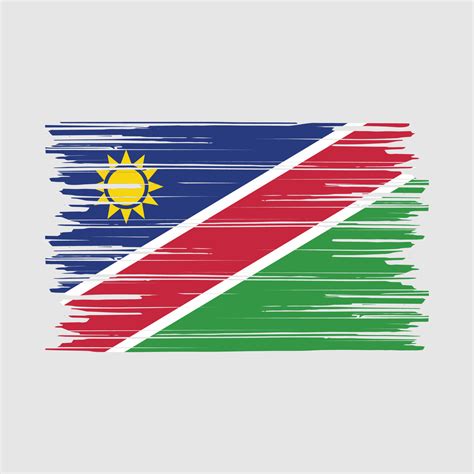 Namibia Flag Brush 20471685 Vector Art at Vecteezy