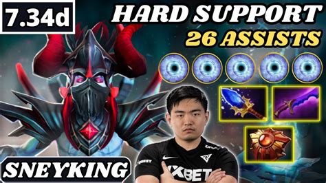 D Sneyking Lich Hard Support Gameplay Assists Dota Full