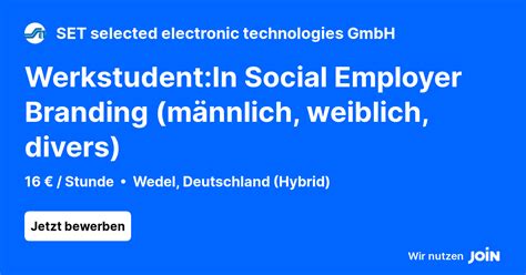 Set Selected Electronic Technologies Wedel Werkstudent In Social