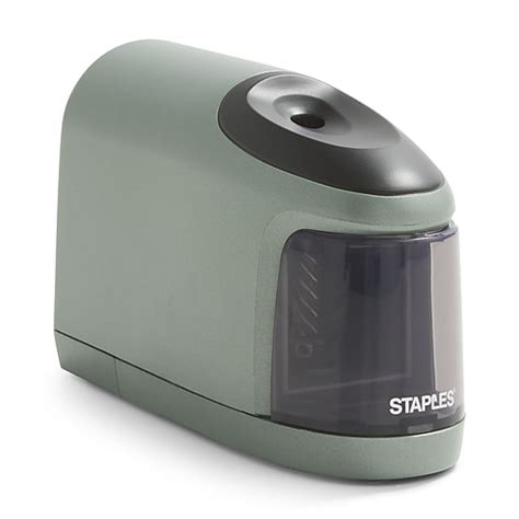 Staples® Slimline Battery Powered Pencil Sharpener Silverblack 17813