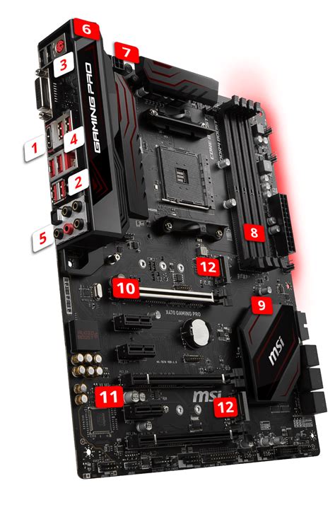 Msi X Gaming Pro Amd Am X Atx Motherboard Novatech