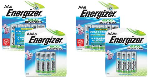 Walgreens Energizer Ecoadvanced Aaaaa 6 Pack Batteries As Low As 124