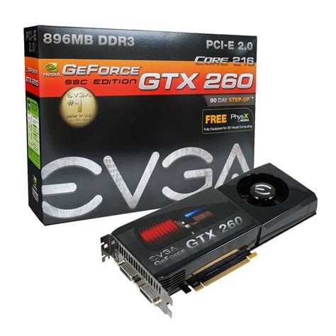 EVGA Makes Its 55nm GeForce GTX 260 Lineup Official Intros SSC Variant