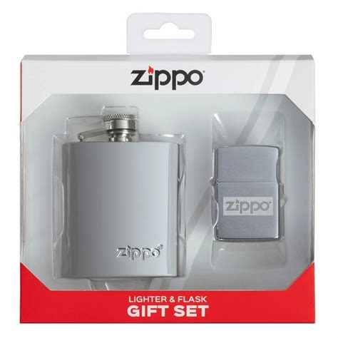 Jual Korek Api Zippo Original Gift Set Lighter And Flask Zippo 49358