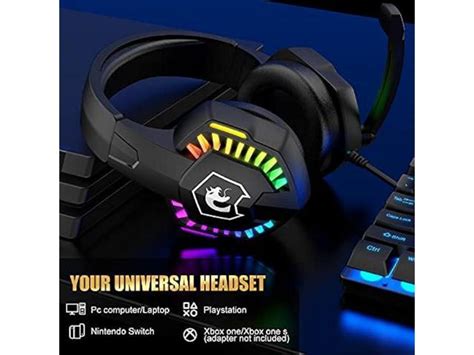 Wired Gaming Keyboard And Mouse Headset Comborainbow Led Backlit Wired Keyboardover Ear