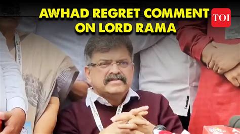 Ncp’s Jitendra Awhad Expresses Regret Over ‘lord Rama Was Non Vegetarian’ Comment