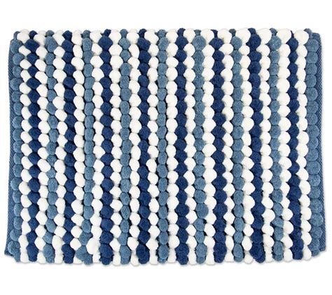 Dii Chenille Stripe Bath Mat X Qvc