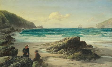 Bonhams David James British 1853 1904 Evening At Porth North