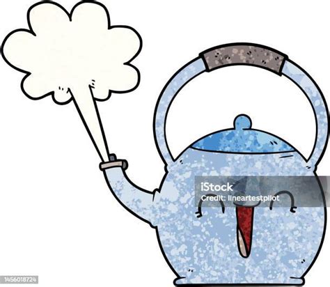 Cartoon Boiling Kettle Stock Illustration Download Image Now Art