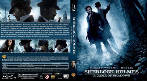 Sherlock Holmes A Game Of Shadows Movie Blu Ray Custom Covers