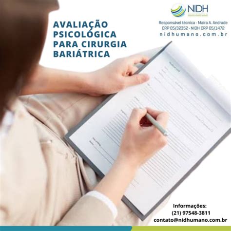 Avaliação Psicológica para Cirurgia Bariátrica NIDH