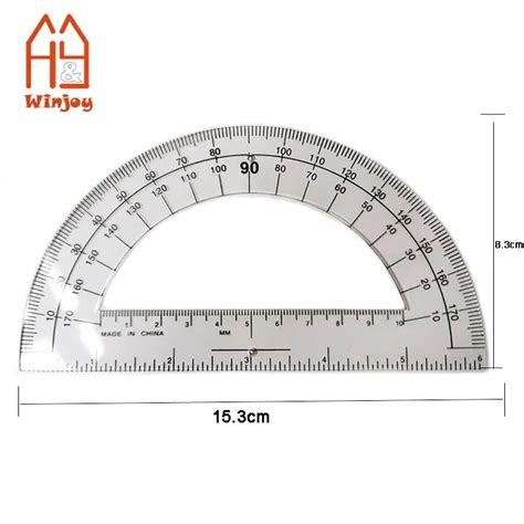 Angle Protractor Universal 180 Degree Big Protractor 15cm School Office ...