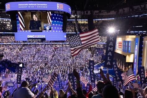 DNC ratings thump Trump as 29 million TV viewers watch Harris - Los ...