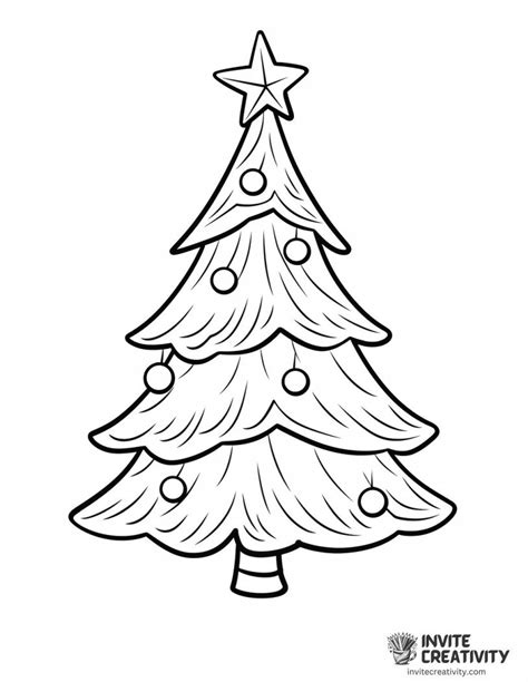 Christmas Tree Coloring Pages Free Printable Pdfs Invite Creativity