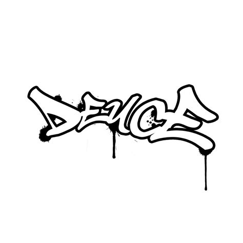 DEUCE Logo 03 BW by ralinnbean on DeviantArt