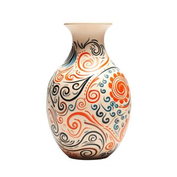 Ceramic Vase In Boho Style Boho Simple Ceramic PNG Transparent Image