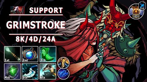 Grimstroke Hard Support D Pos Grim Play Dota Immortal