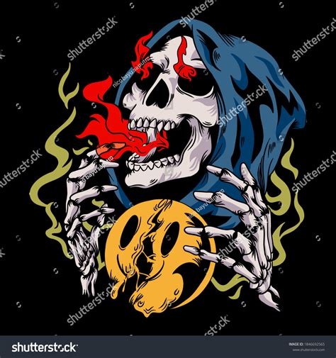 Skull Distressed Retro Pop Art Design Stock Vector (Royalty Free ...