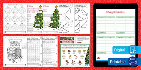 Christmas Math Pack For Rd Th Grade L Enseignant A Fait