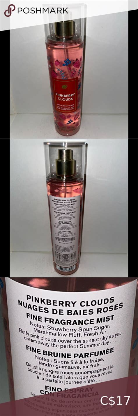 Bath Body Works Pinkberry Clouds Fine Fragrance Mist Oz New