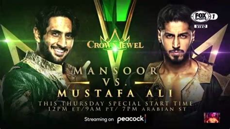 Mansoor Vs Mustafa Ali Crown Jewel 2021 Tokyvideo