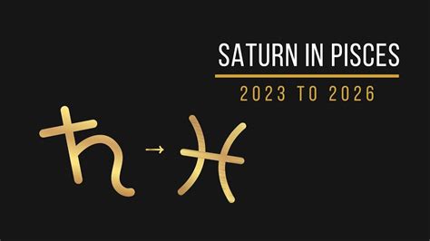 Saturn In Pisces 2023 To 2026 YouTube