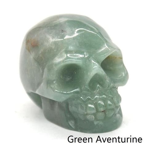 Pierre Vendue Seule Green Aventurine Pc Statue De Cr Ne De