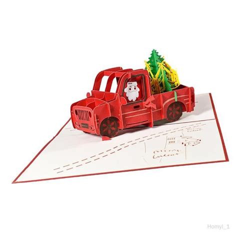 Carte de vœux de Noël COLAXI Sapin de Noël 3D Blanc Enfant