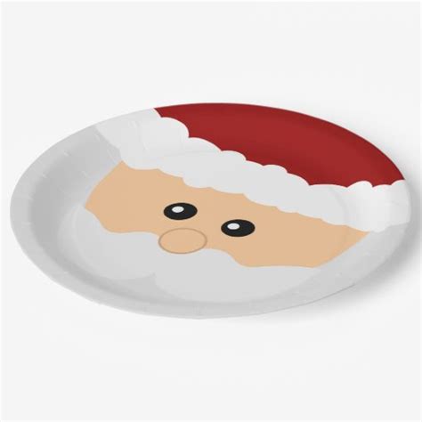 Christmas Santa Claus Paper Plates Zazzle