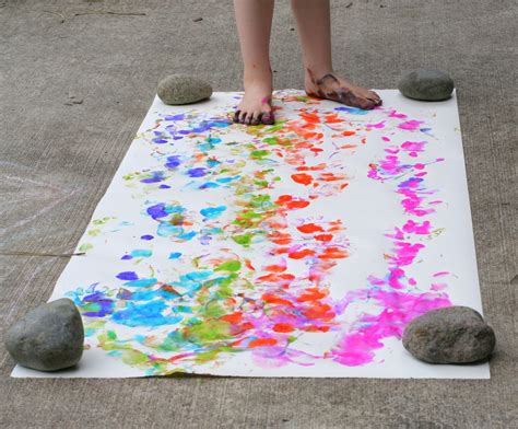 Big Art: Painting with your Feet!